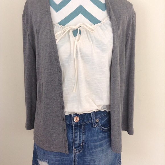 J.D Stone Gray Sweater Size 8 - Picture 7 of 8